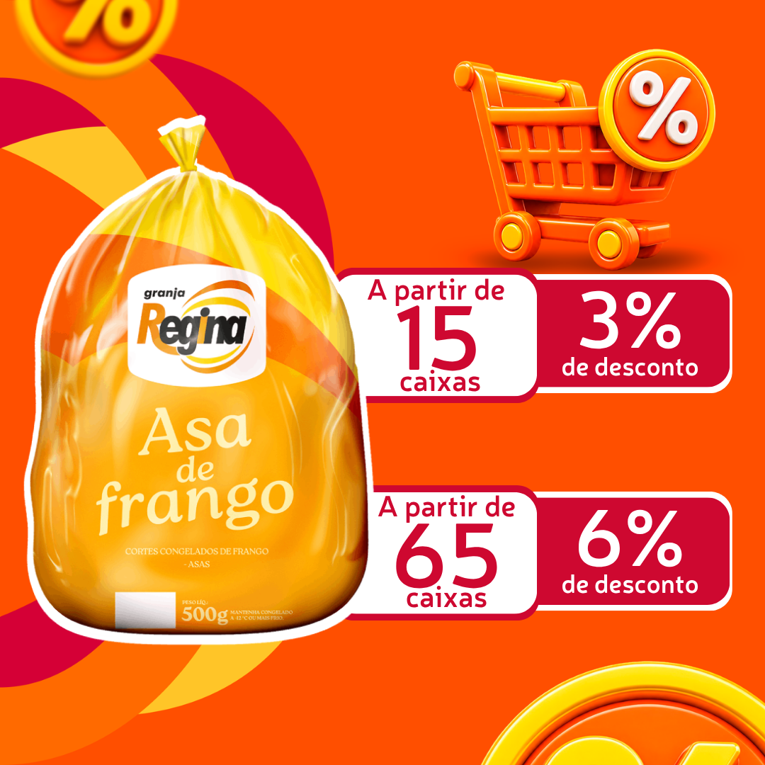 Asa S/Coxinha Frango Cong 12kg - Granja Regina