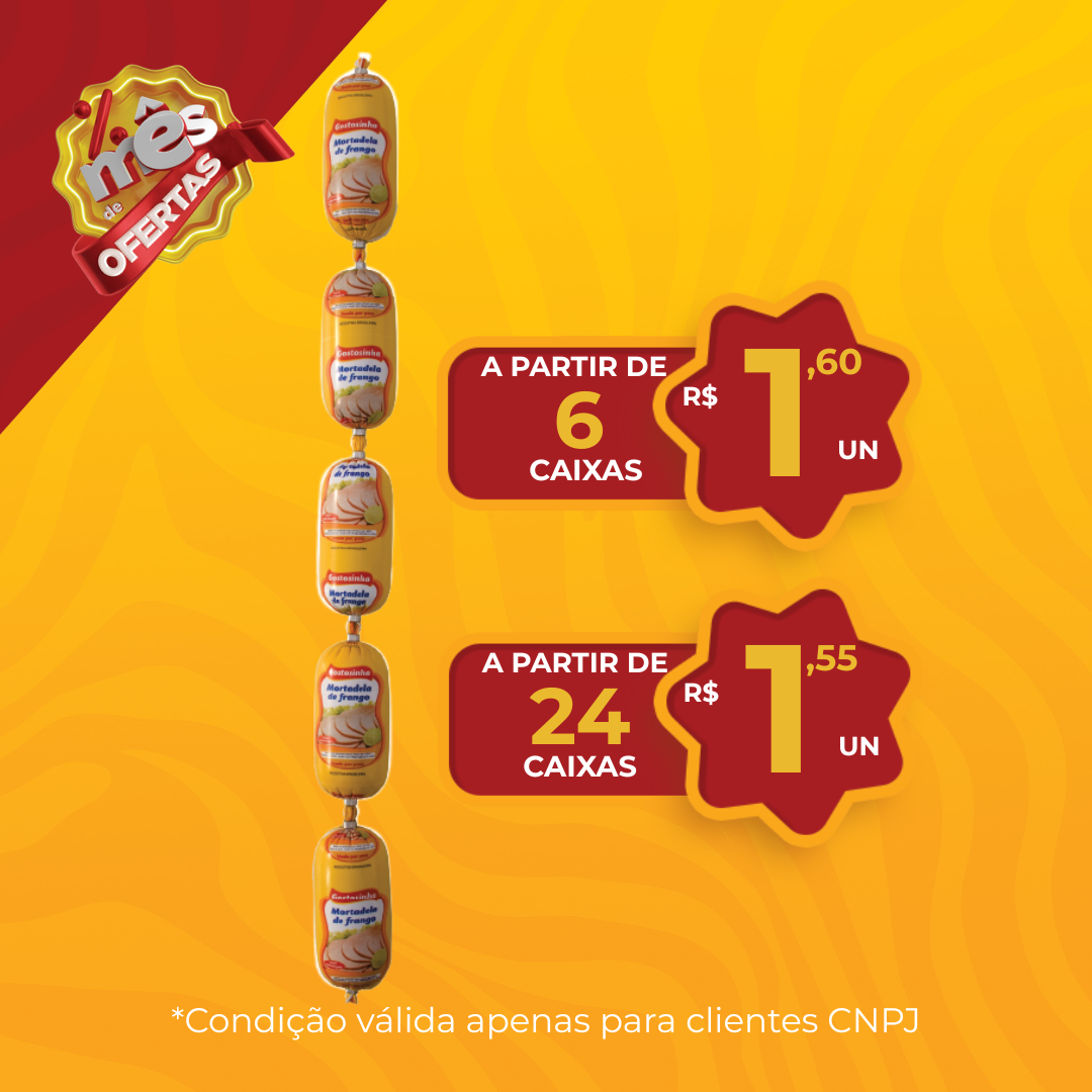 Mortadela de Frango 200g - Gostosinha