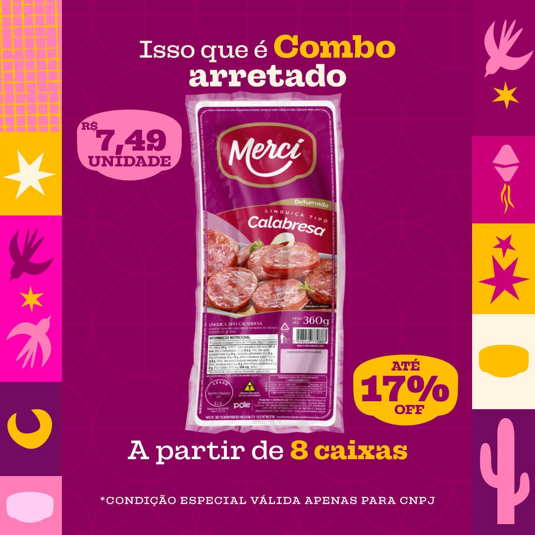 Linguiça Calabresa 360g - Mercí
