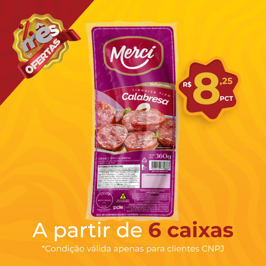 Linguiça Calabresa 360g - Mercí