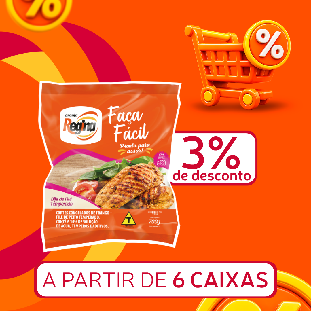 Bife de Fil&eacute; Cong 700g - Fa&ccedil;a F&aacute;cil
