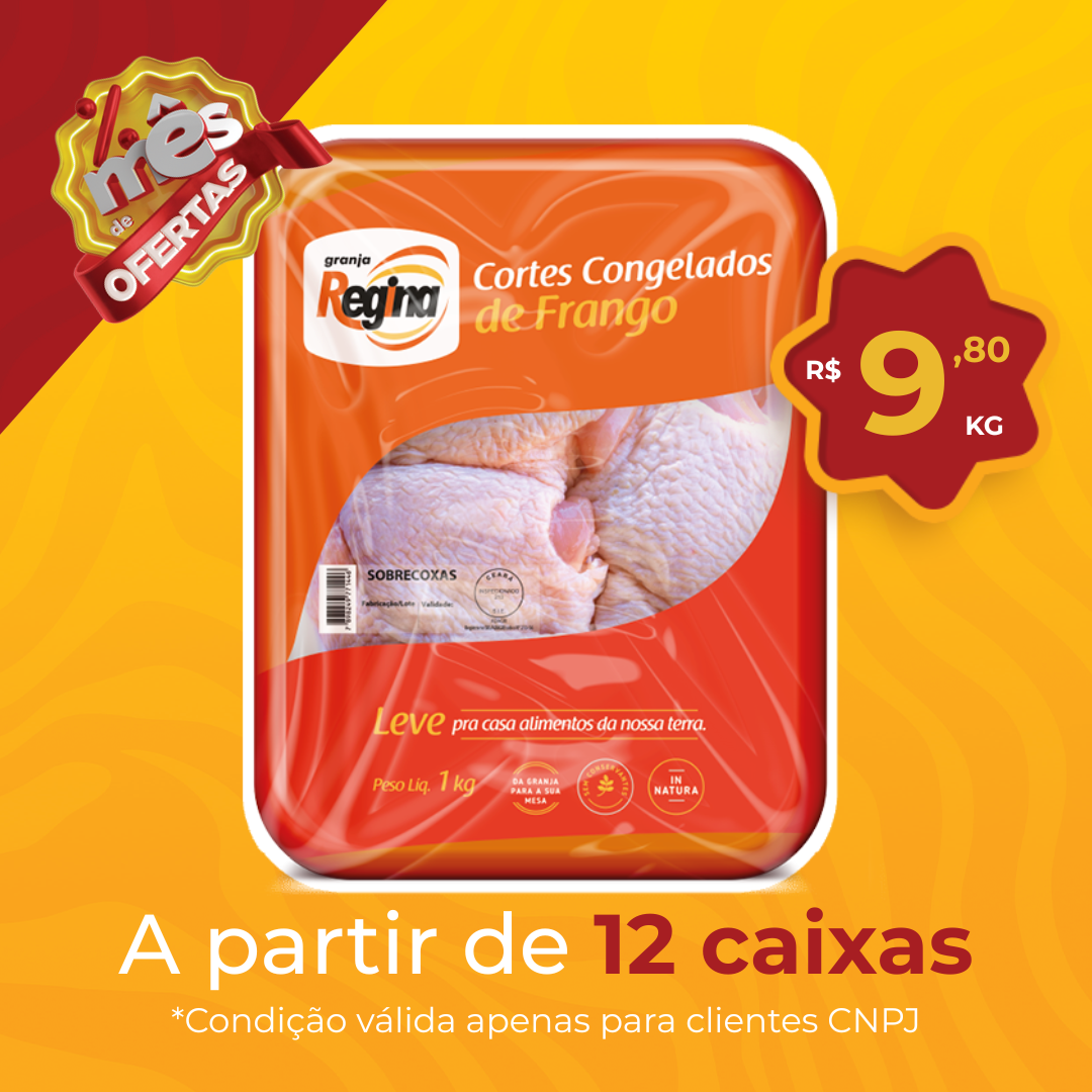 Sobrecoxa Cong 1kg - Granja Regina