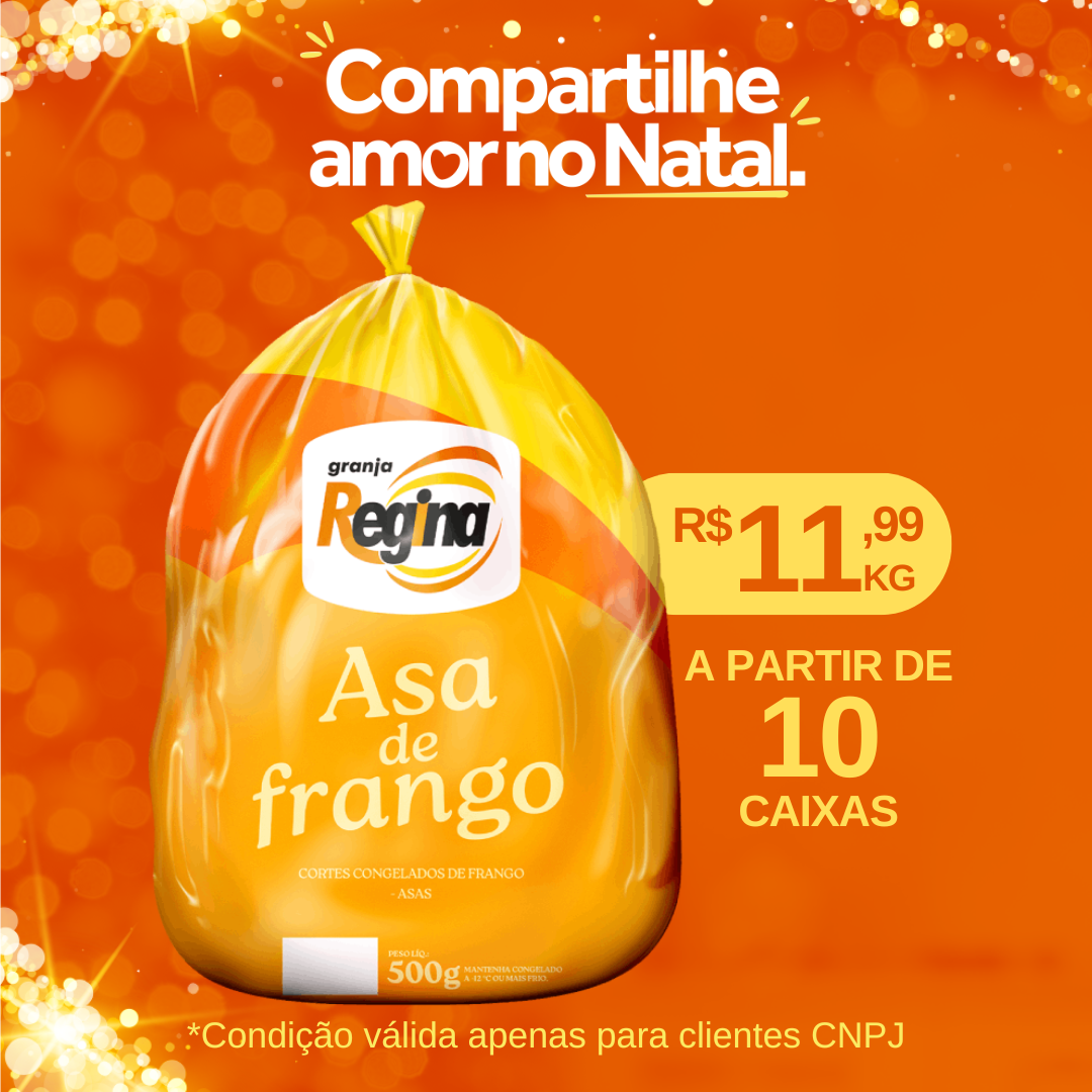 Asa S/Coxinha Frango Cong 12kg - Granja Regina