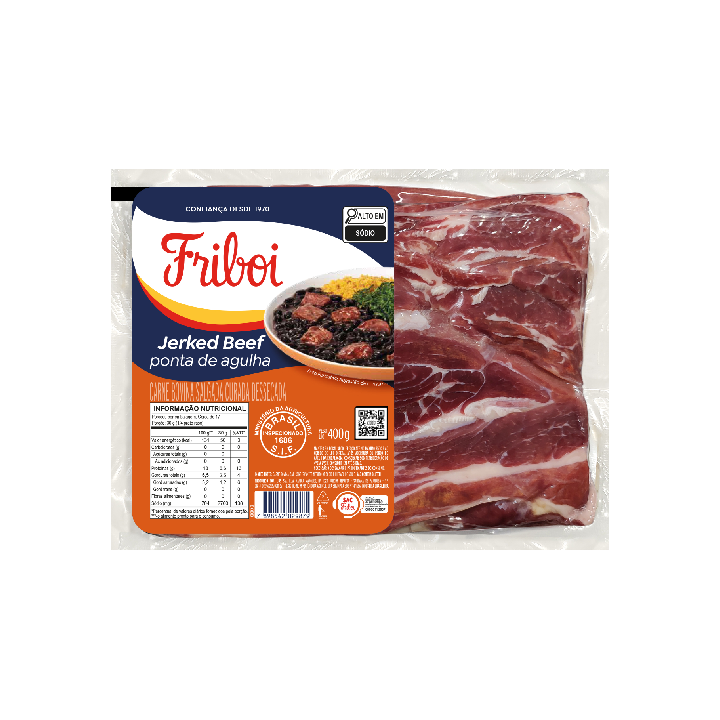Jerked Beef P.Agulha 400g - Friboi