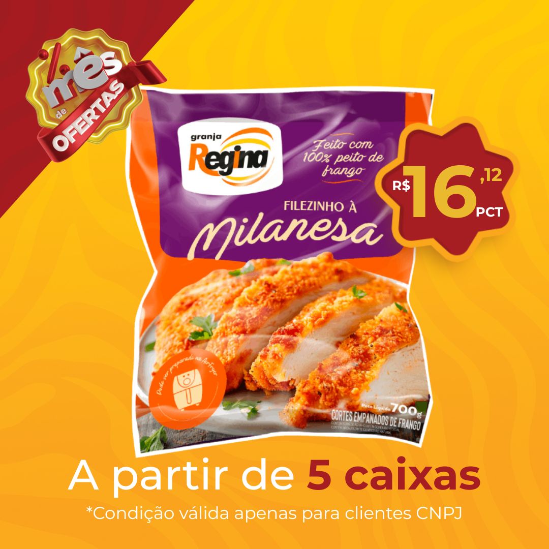 Filezinho Milanesa Cong 700g - Granja Regina