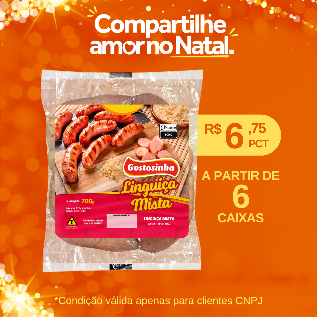 Lingui&ccedil;a Mista Cong 700g - Gostosinha
