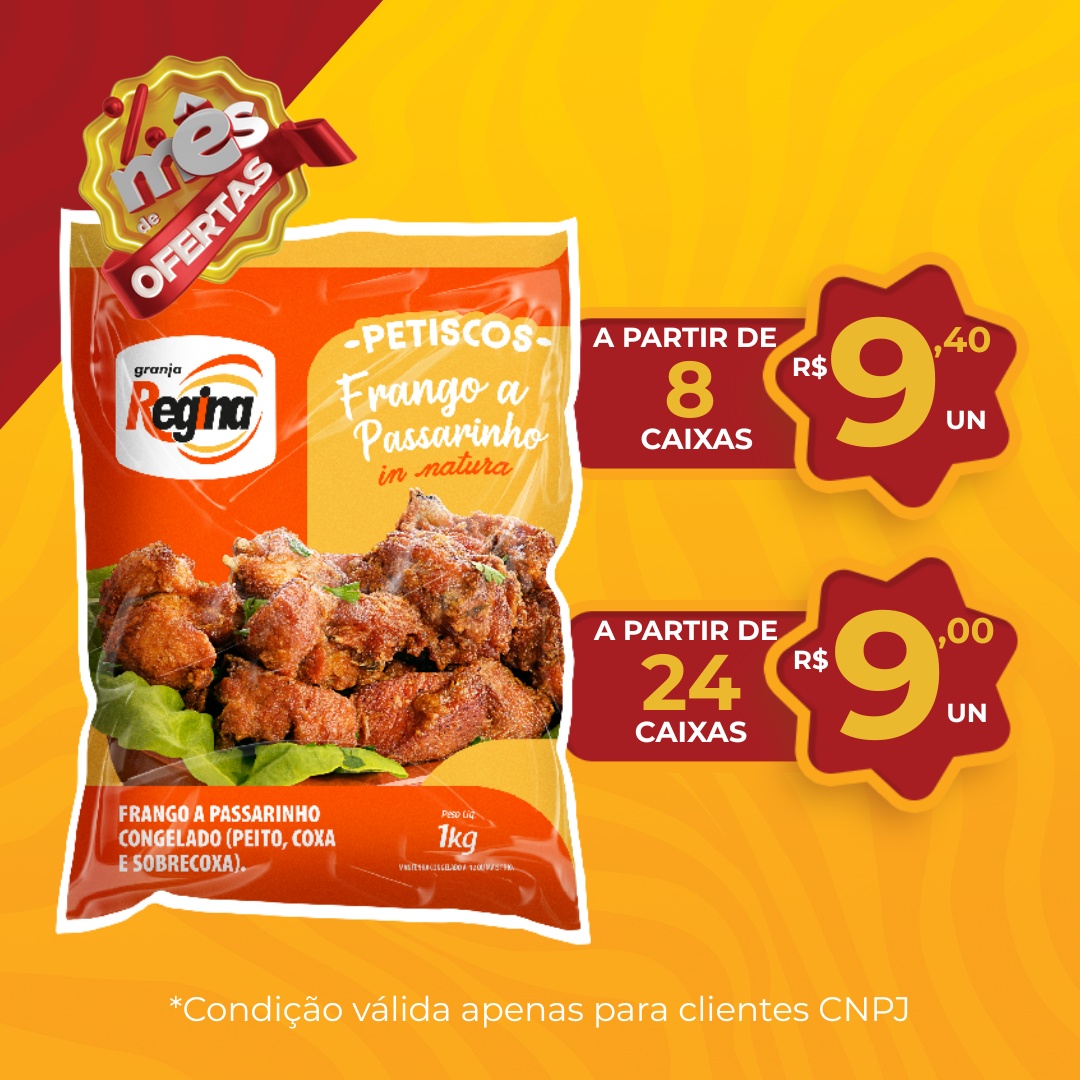 Frango a Passarinho Cong 1kg - Granja Regina
