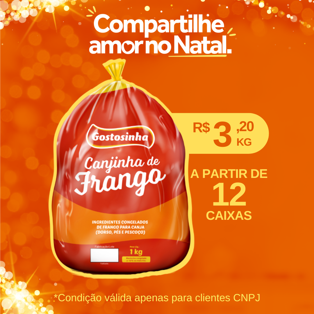 Canjinha de Frango Cong 1kg - Gostosinha