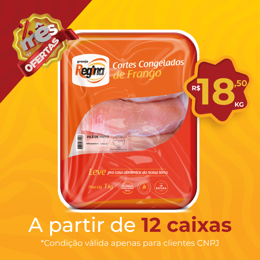Fil&eacute; de Peito Cong 1kg - Granja Regina