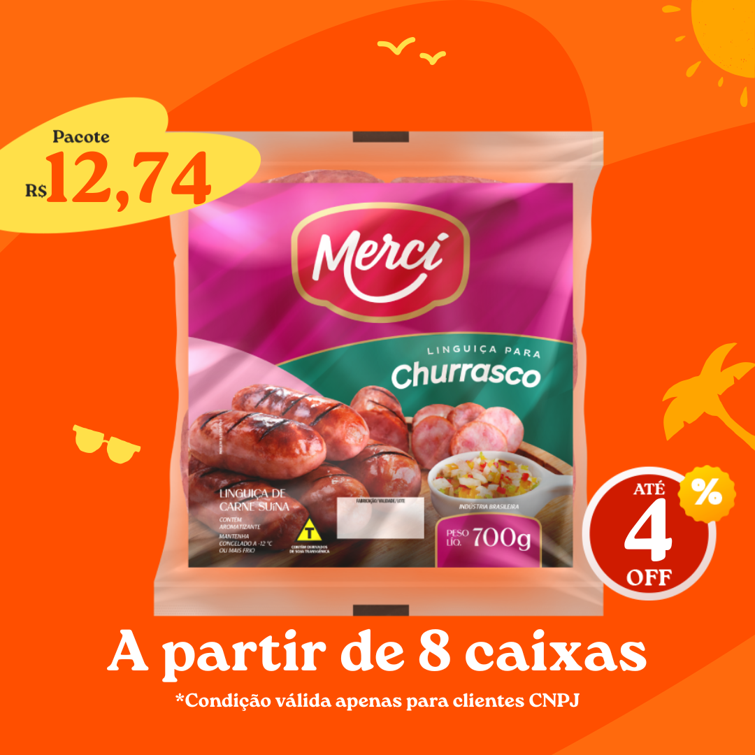 Linguiça Suina Cong 700g - Mercí
