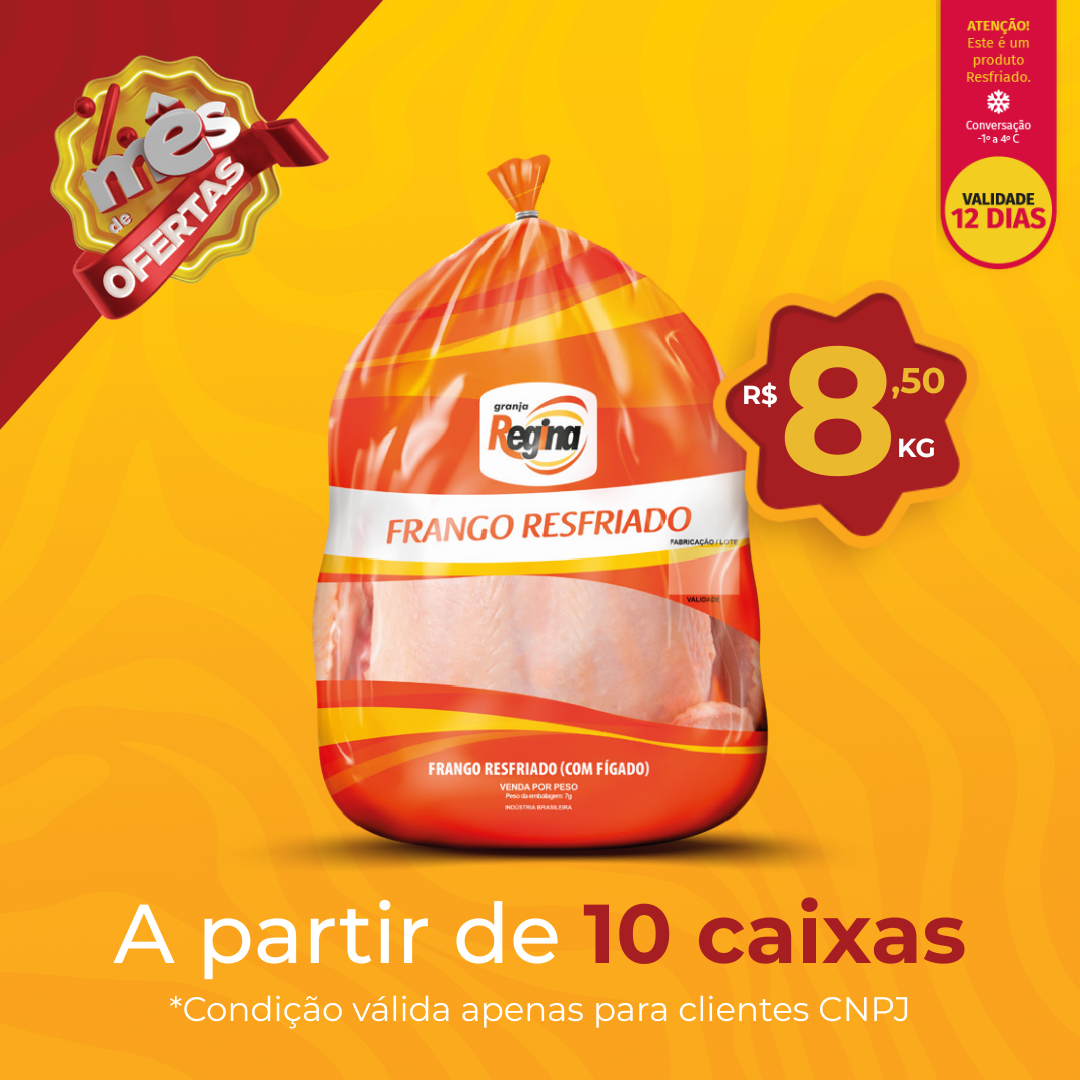 Frango Resfri 20kg - Granja Regina