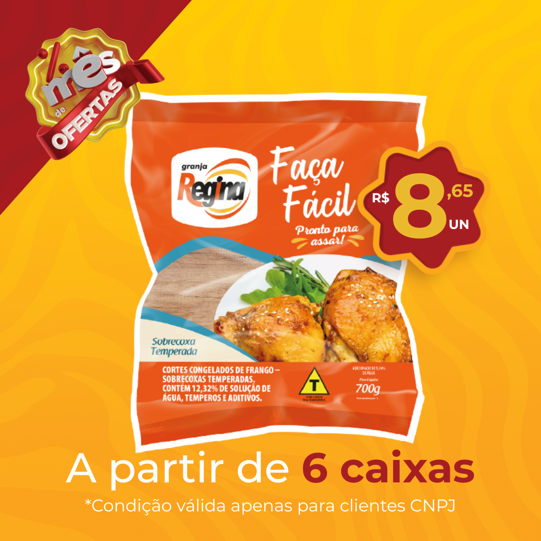 Sobrecoxa Cong 700g - Fa&ccedil;a F&aacute;cil