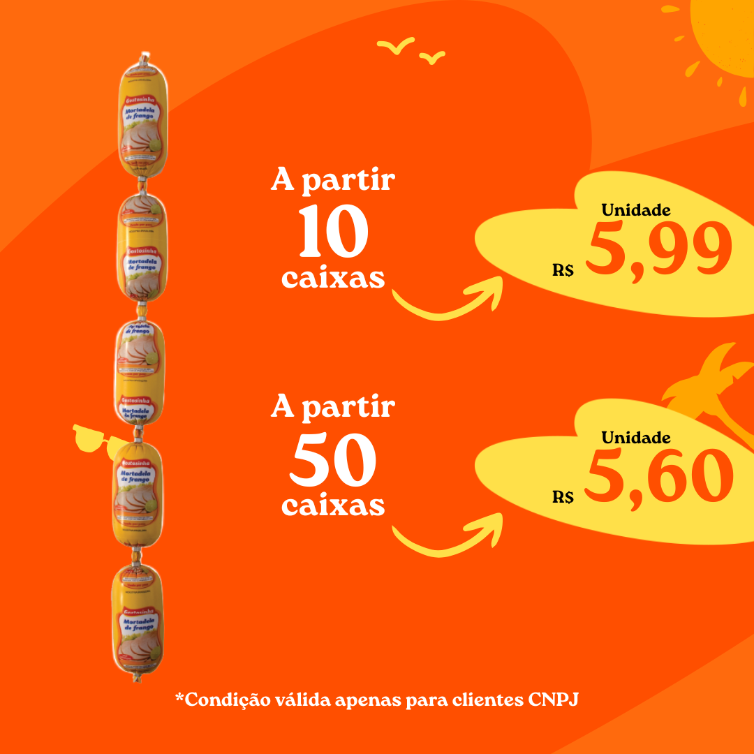 Mortadela de Frango 200g - Gostosinha
