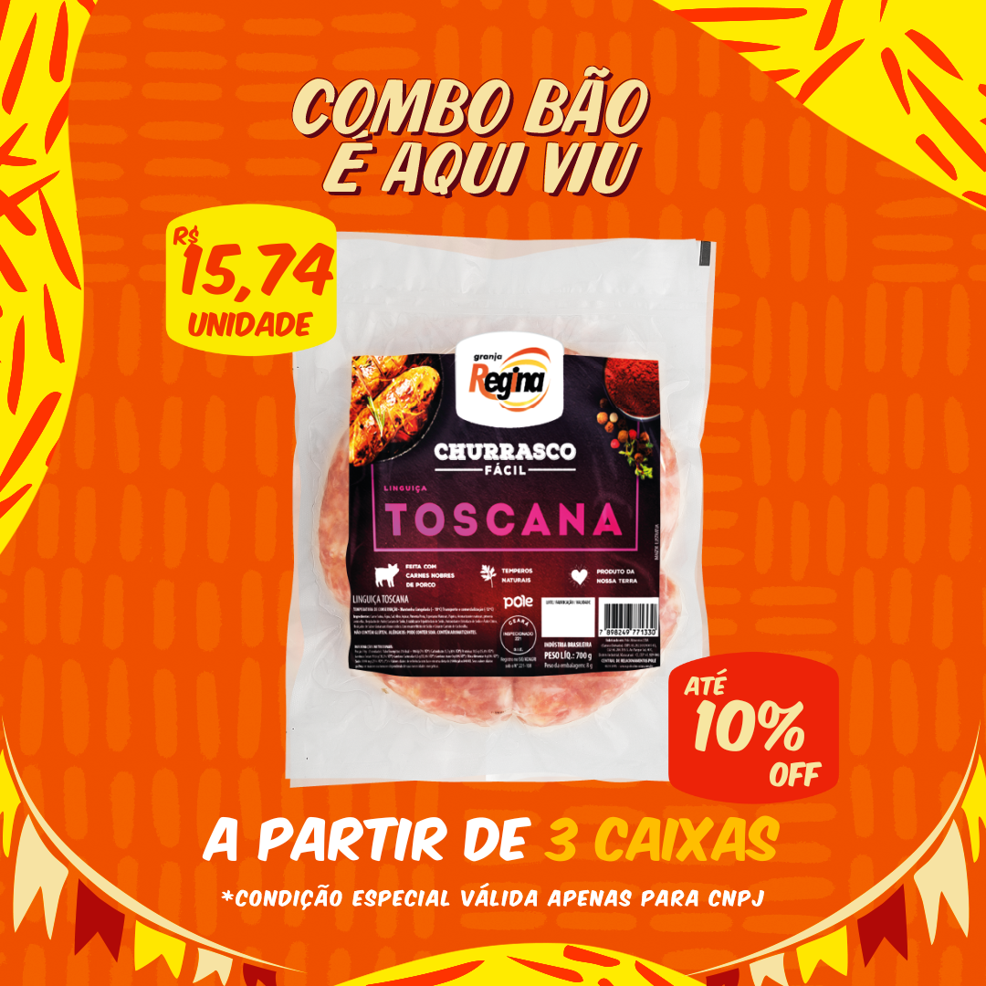Linguiça Toscana Cong 700g - Churrasco Fácil