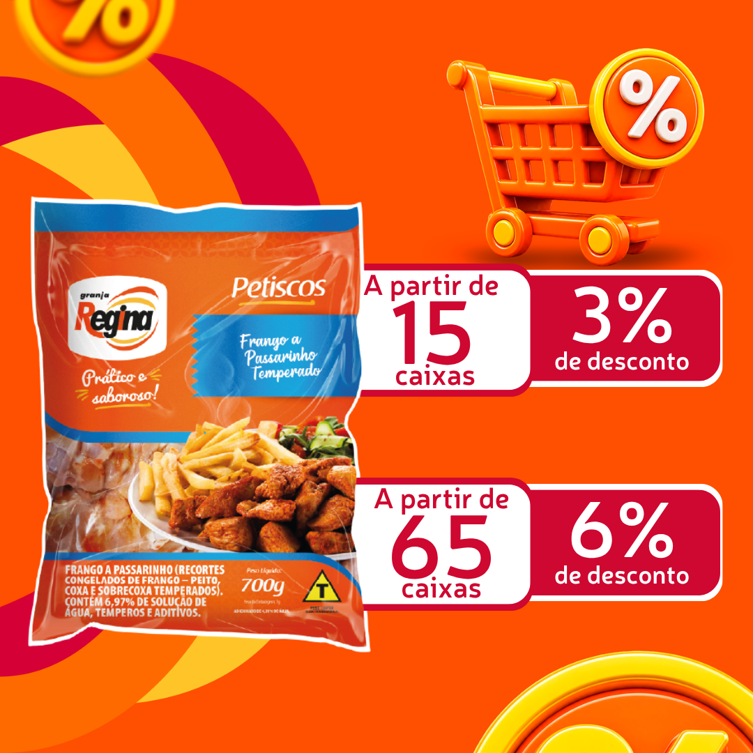 Frango a Passarinho Cong 700g - Granja Regina