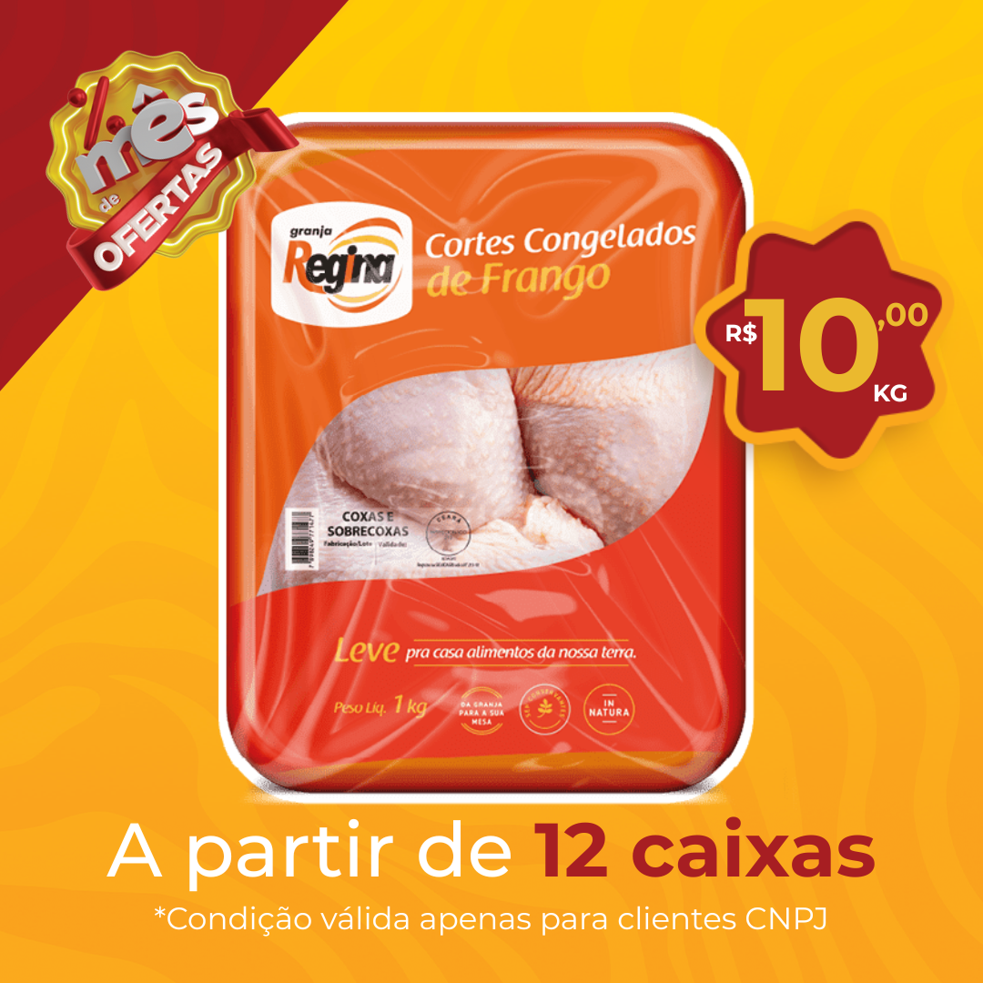 Coxa com Sobre Cong 1kg - Granja Regina