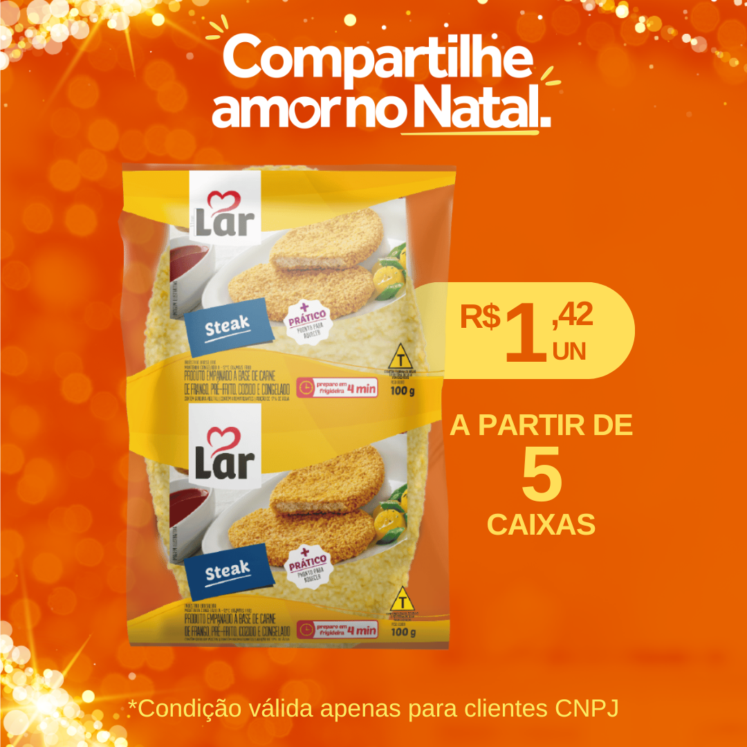 Steak de frango Cong 100g - Lar