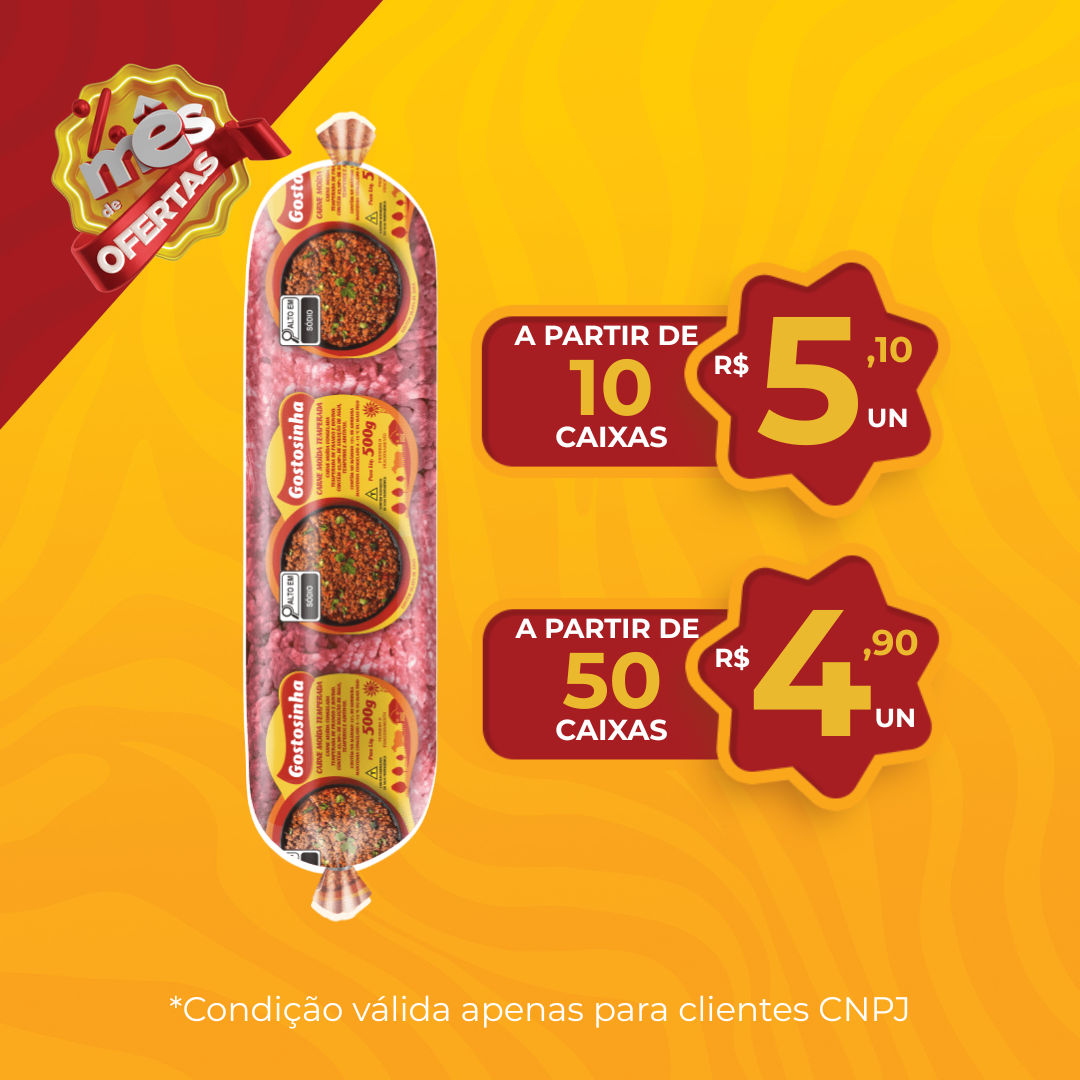 Carne Mo&iacute;da Temp Cong 500g - Gostosinha