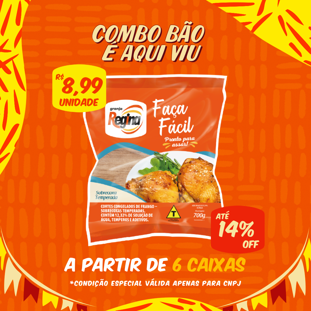Sobrecoxa Cong 700g - Faça Fácil